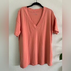COPY - Aerie Coral V-Neck Tee